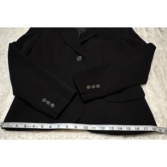 Rafaella Brand Black Blazer Jacket Lined Polyester Rayon Blend Women's Size 8 - Picture 9 of 15